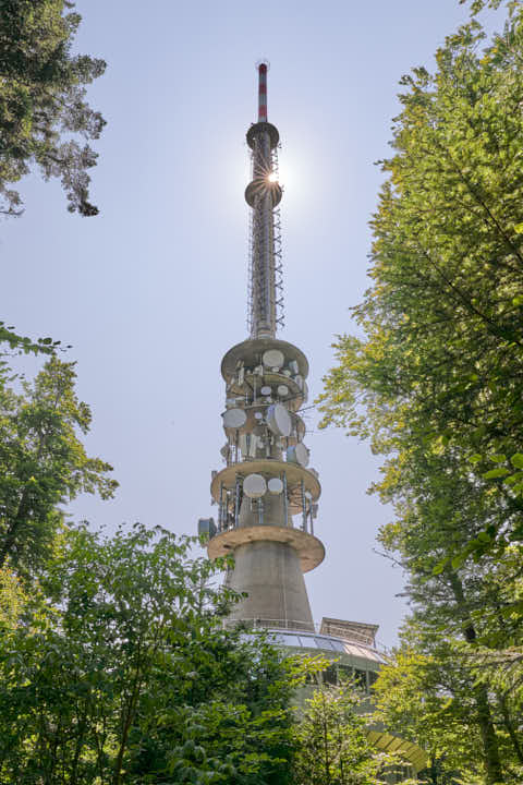 Gemeinde Sonnenwald Landkreis Freyung-Grafenau Brotjacklriegel Funkturm Sendeanlage (Dirschl Johann) Deutschland FRG